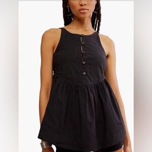 Free People Tabea Babydoll Tank & Shorts Two Pieces Set Sz S